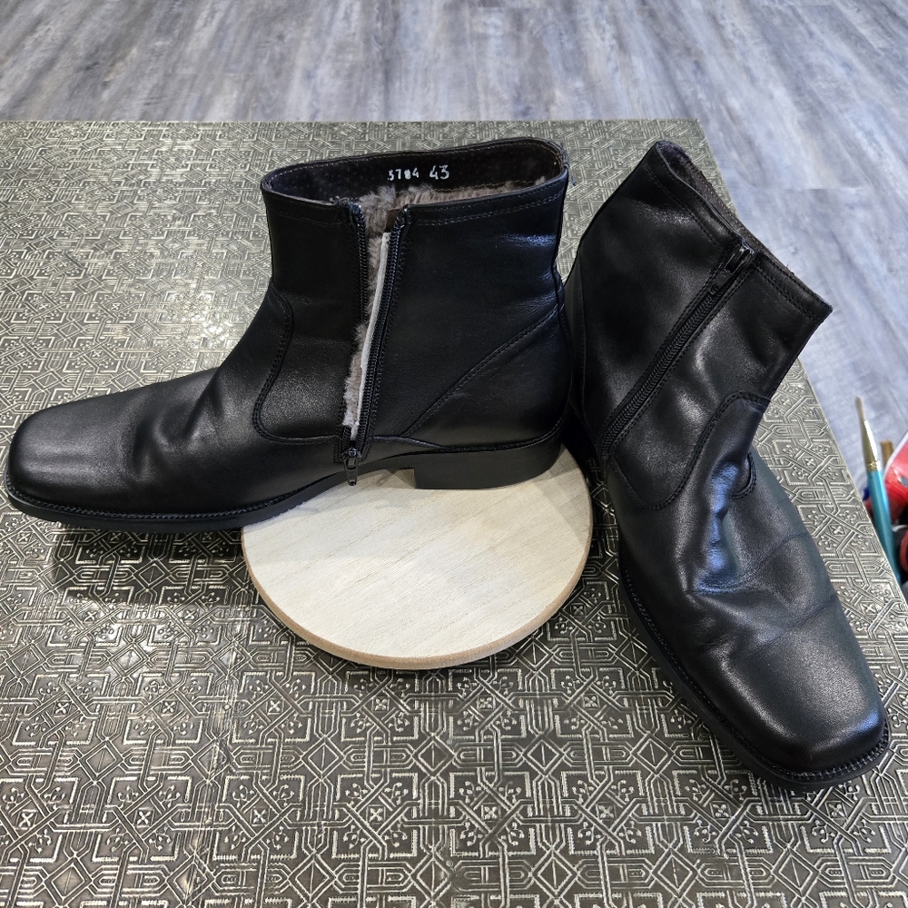 🐢 Romano Sicari Made In Italy Boots Genuine Leather. Size 10 - Picture 12 of 14